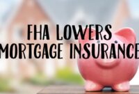 Fha mortgage insurance rates reduces