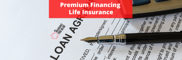 Insurance financing financed