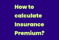 Calculator premiums calculating