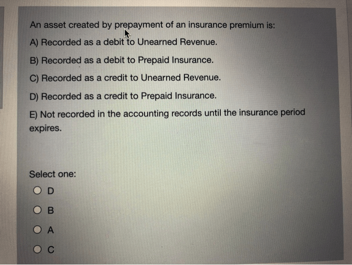 Solved insurance prepayment transcribed