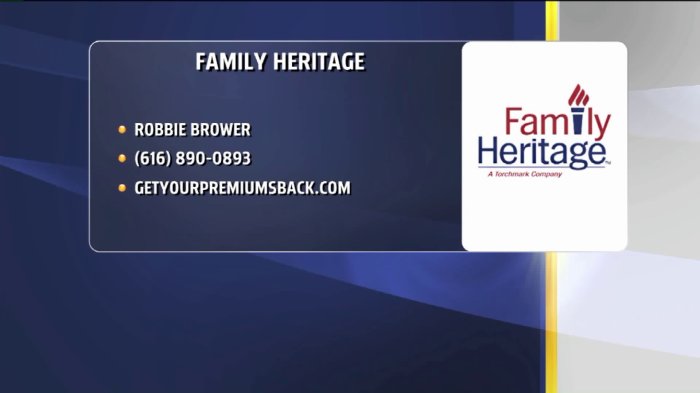 Heritage family insurance company life logo now prlog